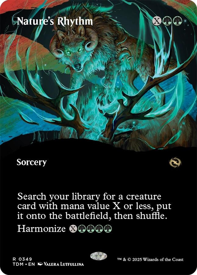 Image for Nature's Rhythm (Borderless) (349) (Tarkir: Dragonstorm) - Magic: The Gathering
