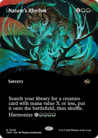 Image for Nature's Rhythm (Borderless) (349) (Tarkir: Dragonstorm) - Magic: The Gathering