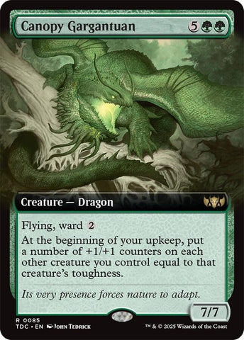 Image for Canopy Gargantuan (Extended Art) (85) (Commander: Tarkir: Dragonstorm) - Magic: The Gathering