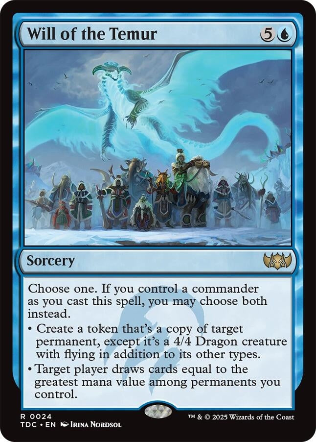 Image for Will of the Temur (24) (Commander: Tarkir: Dragonstorm) - Magic: The Gathering