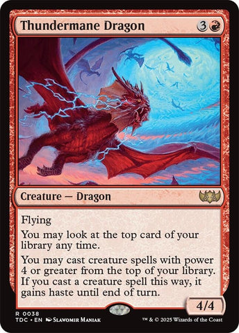 Image for Thundermane Dragon (38) (Commander: Tarkir: Dragonstorm) - Magic: The Gathering