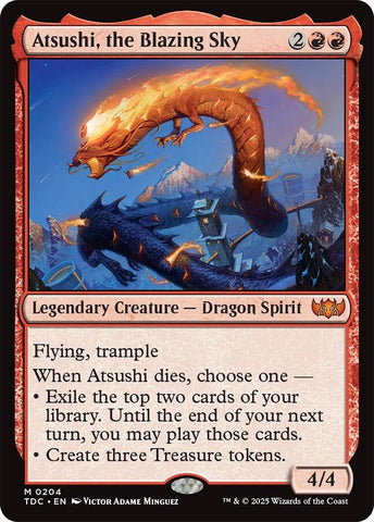 Image for Atsushi, the Blazing Sky (204) (Commander: Tarkir: Dragonstorm) - Magic: The Gathering