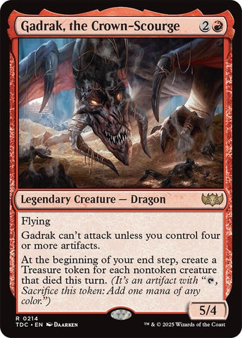 Image for Gadrak, the Crown-Scourge (214) (Commander: Tarkir: Dragonstorm) - Magic: The Gathering