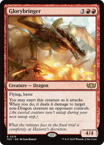 Image for Glorybringer (215) (Commander: Tarkir: Dragonstorm) - Magic: The Gathering