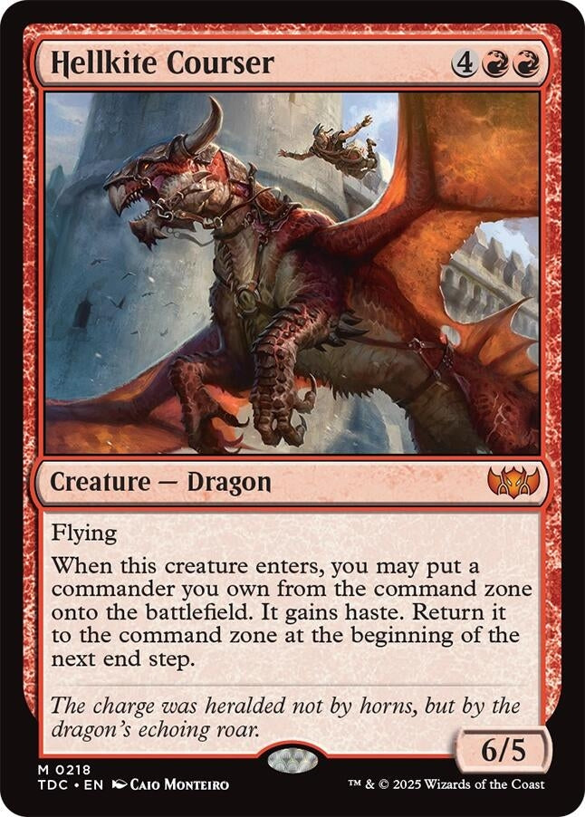 Image for Hellkite Courser (218) (Commander: Tarkir: Dragonstorm) - Magic: The Gathering
