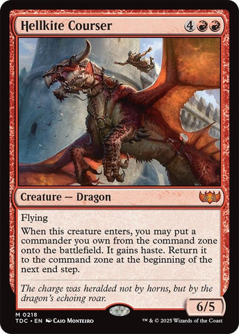 Image for Hellkite Courser (218) (Commander: Tarkir: Dragonstorm) - Magic: The Gathering