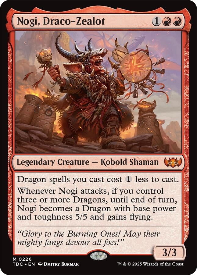 Image for Nogi, Draco-Zealot (226) (Commander: Tarkir: Dragonstorm) - Magic: The Gathering