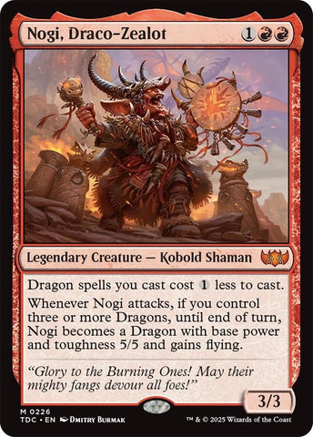 Image for Nogi, Draco-Zealot (226) (Commander: Tarkir: Dragonstorm) - Magic: The Gathering