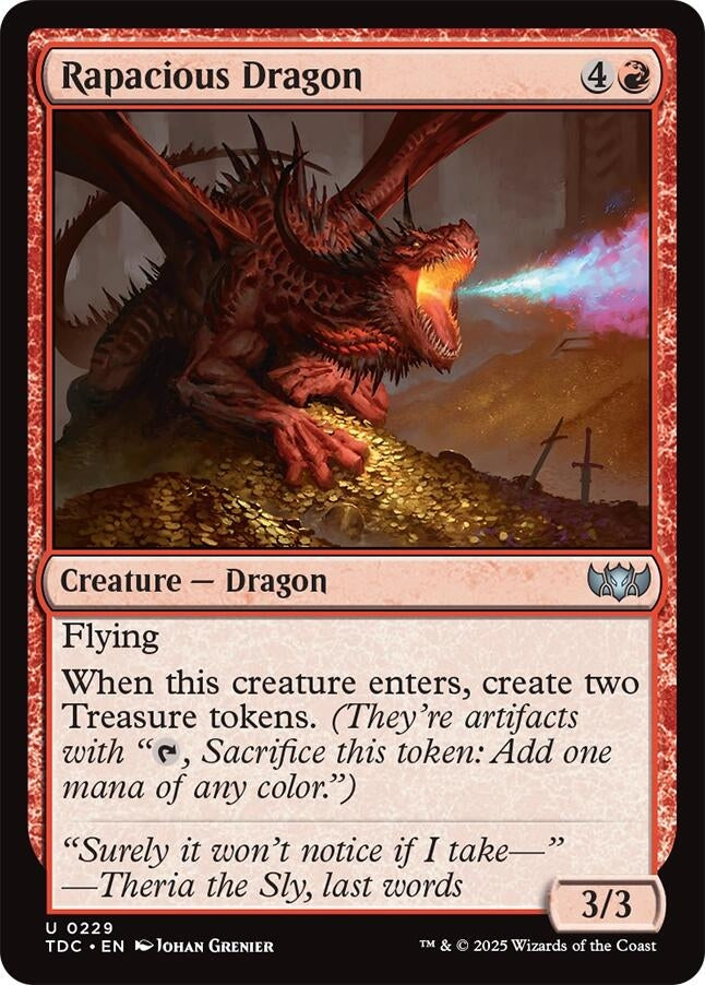 Image for Rapacious Dragon (229) (Commander: Tarkir: Dragonstorm) - Magic: The Gathering