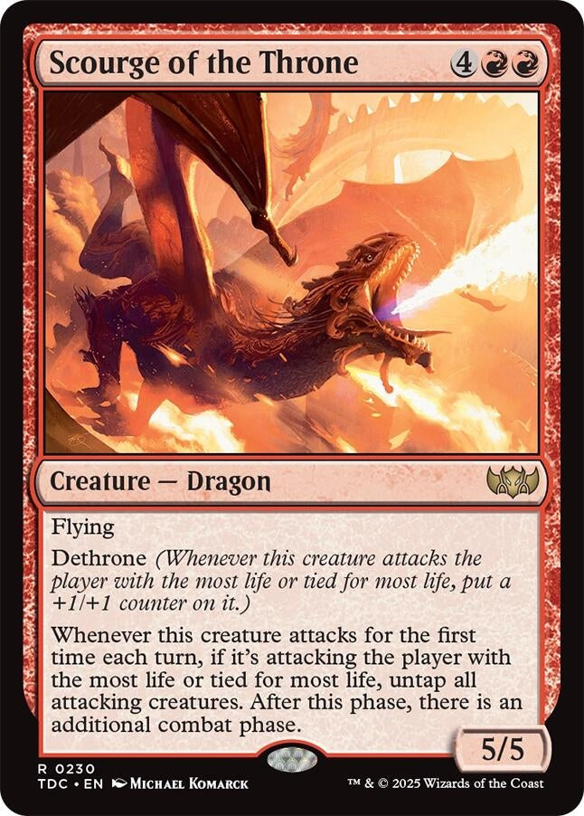 Image for Scourge of the Throne (230) (Commander: Tarkir: Dragonstorm) - Magic: The Gathering