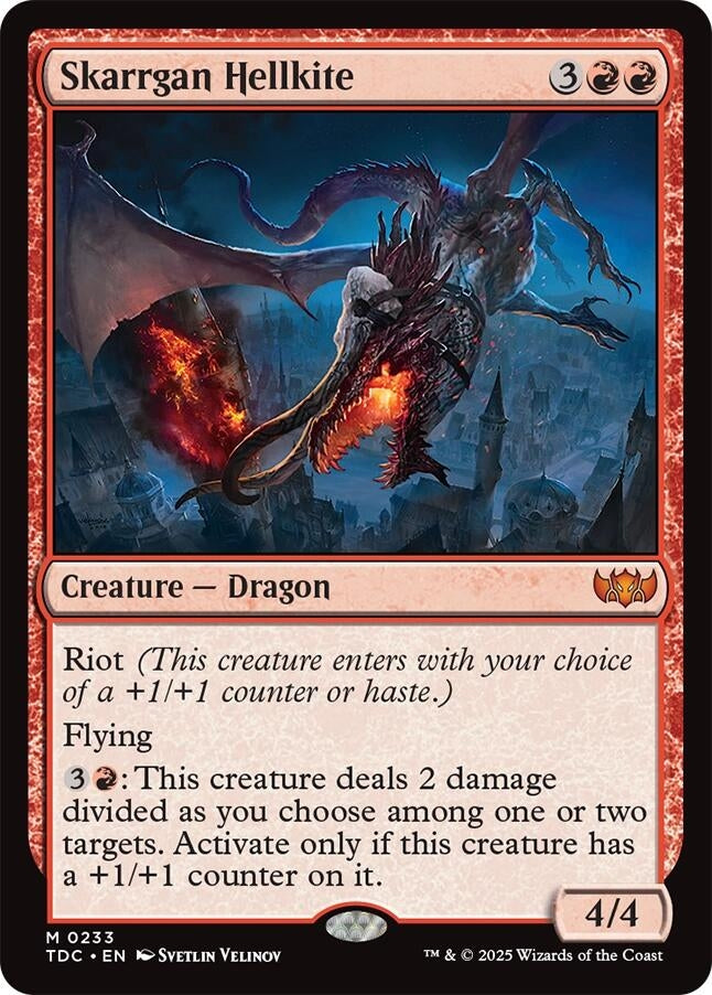 Image for Skarrgan Hellkite (233) (Commander: Tarkir: Dragonstorm) - Magic: The Gathering