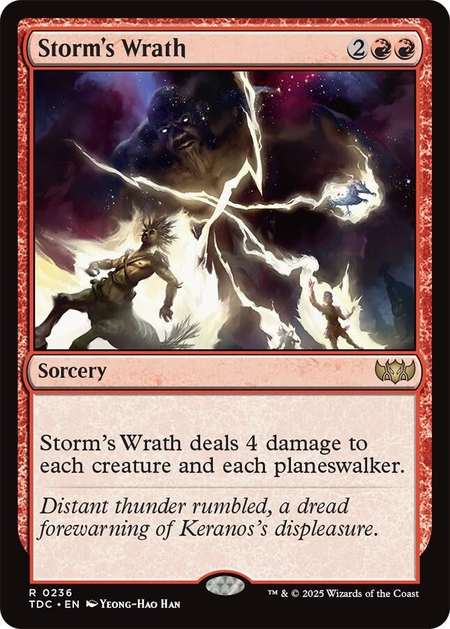 Image for Storm's Wrath (236) (Commander: Tarkir: Dragonstorm) - Magic: The Gathering