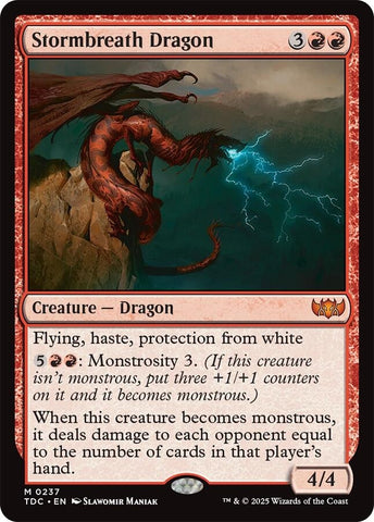 Image for Stormbreath Dragon (237) (Commander: Tarkir: Dragonstorm) - Magic: The Gathering