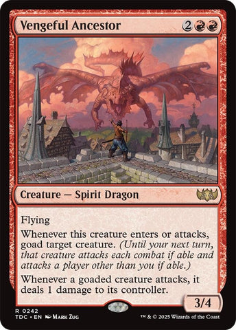 Image for Vengeful Ancestor (242) (Commander: Tarkir: Dragonstorm) - Magic: The Gathering