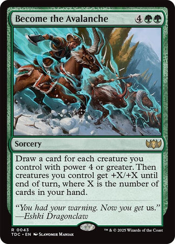 Image for Become the Avalanche (43) (Commander: Tarkir: Dragonstorm) - Magic: The Gathering