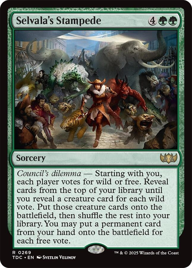 Image for Selvala's Stampede (269) (Commander: Tarkir: Dragonstorm) - Magic: The Gathering
