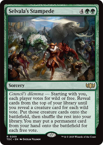 Image for Selvala's Stampede (269) (Commander: Tarkir: Dragonstorm) - Magic: The Gathering