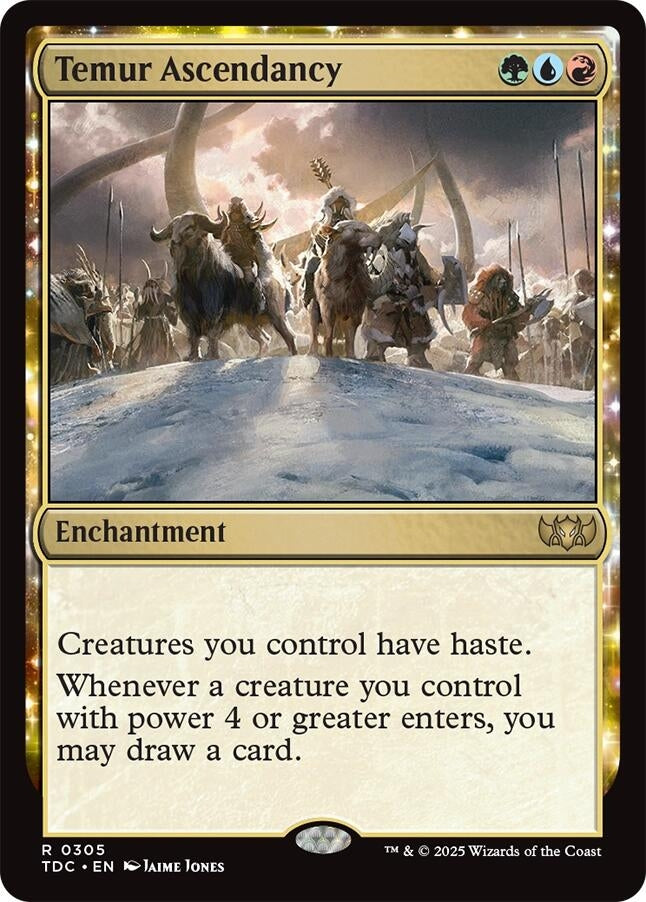 Image for Temur Ascendancy (305) (Commander: Tarkir: Dragonstorm) - Magic: The Gathering