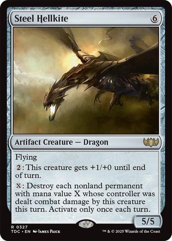 Image for Steel Hellkite (327) (Commander: Tarkir: Dragonstorm) - Magic: The Gathering