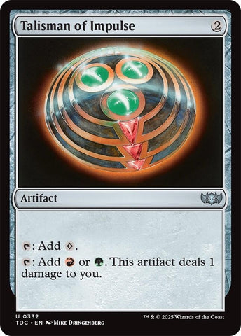 Image for Talisman of Impulse (332) (Commander: Tarkir: Dragonstorm) - Magic: The Gathering