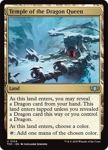 Image for Temple of the Dragon Queen (104) (Commander: Tarkir: Dragonstorm) - Magic: The Gathering