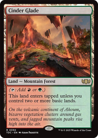 Image for Cinder Glade (350) (Commander: Tarkir: Dragonstorm) - Magic: The Gathering