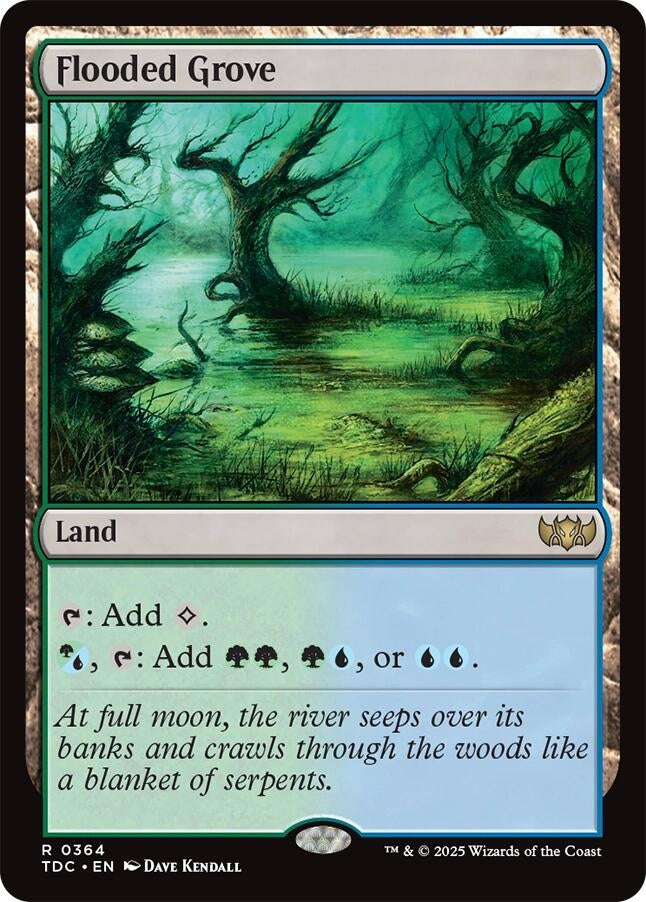Image for Flooded Grove (364) (Commander: Tarkir: Dragonstorm) - Magic: The Gathering