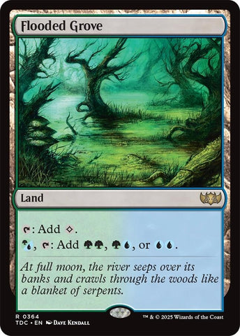 Image for Flooded Grove (364) (Commander: Tarkir: Dragonstorm) - Magic: The Gathering