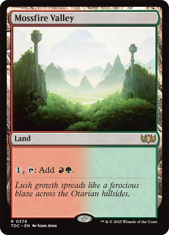 Image for Mossfire Valley (378) (Commander: Tarkir: Dragonstorm) - Magic: The Gathering