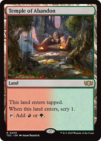 Image for Temple of Abandon (400) (Commander: Tarkir: Dragonstorm) - Magic: The Gathering
