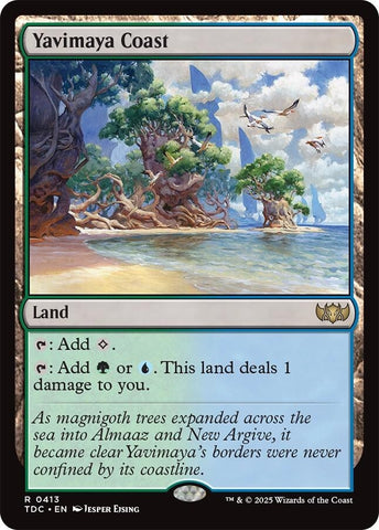 Image for Yavimaya Coast (413) (Commander: Tarkir: Dragonstorm) - Magic: The Gathering