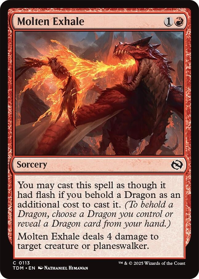 Image for Molten Exhale (113) (Tarkir: Dragonstorm) - Magic: The Gathering