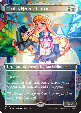 Image for Thalia, Heretic Cathar (Rainbow Foil) (1428) (Secret Lair Drop Series) - Magic: The Gathering