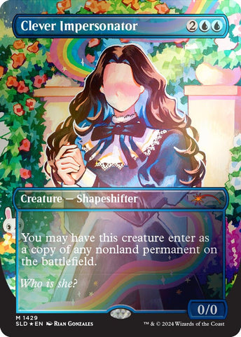 Image for Clever Impersonator (Rainbow Foil) (1429) (Secret Lair Drop Series) - Magic: The Gathering