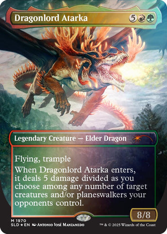 Image for Dragonlord Atarka (Rainbow Foil) (1970) (Secret Lair Drop Series) - Magic: The Gathering