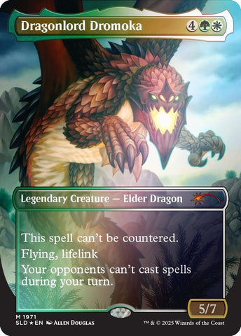Image for Dragonlord Dromoka (Rainbow Foil) (1971) (Secret Lair Drop Series) - Magic: The Gathering