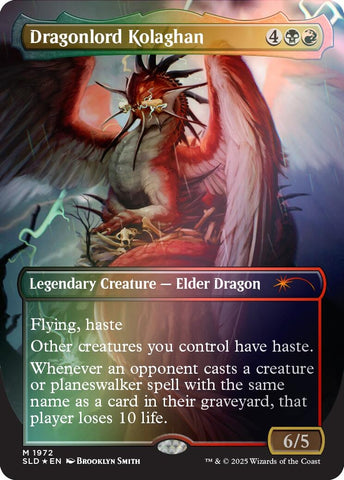 Image for Dragonlord Kolaghan (1972) (Rainbow Foil) (1972) (Secret Lair Drop Series) - Magic: The Gathering