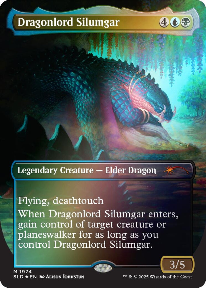 Image for Dragonlord Silumgar (Rainbow Foil) (1974) (Secret Lair Drop Series) - Magic: The Gathering