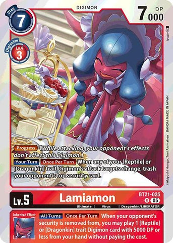 Lamiamon (BT21-025 R) [World Convergence]