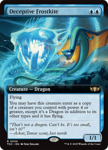 Image for Deceptive Frostkite (Extended Art) (59) (Commander: Tarkir: Dragonstorm) - Magic: The Gathering