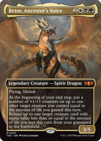 Image for Betor, Ancestor's Voice (Borderless) (1) [Commander: Tarkir: Dragonstorm] - Magic: The Gathering
