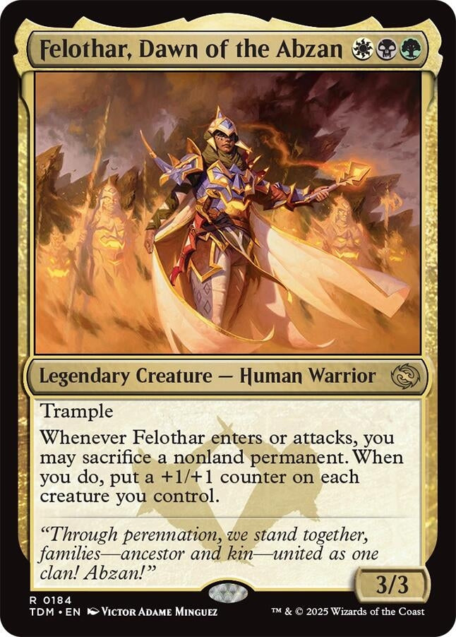 Image for Felothar, Dawn of the Abzan (184) (Tarkir: Dragonstorm) - Magic: The Gathering