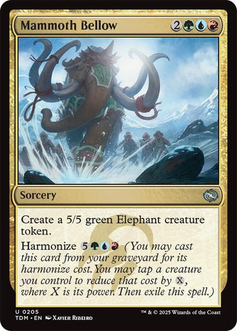 Image for Mammoth Bellow (205) (Tarkir: Dragonstorm) - Magic: The Gathering
