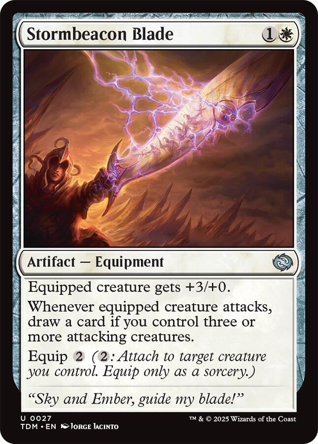 Image for Stormbeacon Blade (27) (Tarkir: Dragonstorm) - Magic: The Gathering