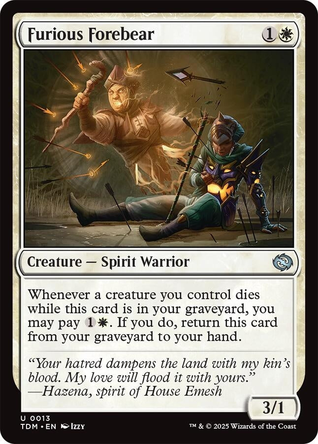 Image for Furious Forebear (13) (Tarkir: Dragonstorm) - Magic: The Gathering