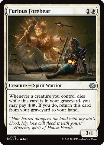 Image for Furious Forebear (13) (Tarkir: Dragonstorm) - Magic: The Gathering