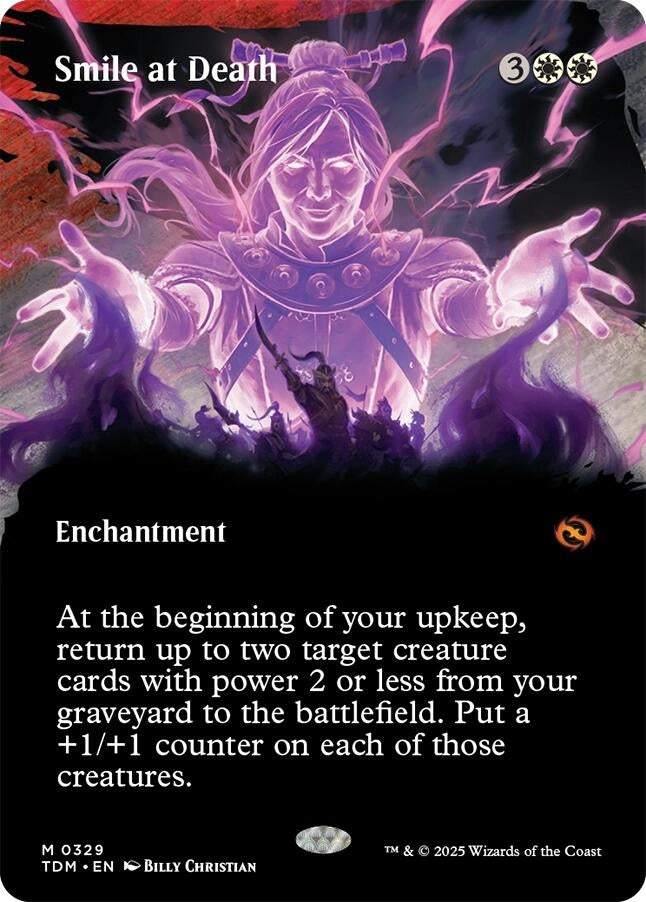 Image for Smile at Death (Borderless) (329) (Tarkir: Dragonstorm) - Magic: The Gathering