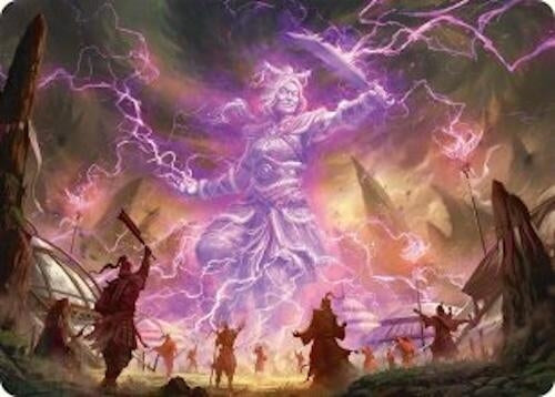 Image for Smile at Death Art Card (4/54) (4) [Art Series: Tarkir: Dragonstorm] - Magic: The Gathering