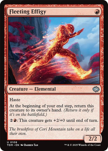 Image for Fleeting Effigy (108) (Tarkir: Dragonstorm) - Magic: The Gathering