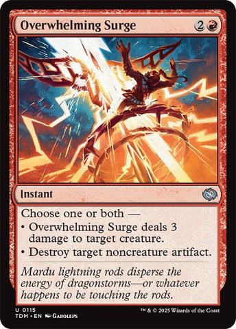 Image for Overwhelming Surge (115) (Tarkir: Dragonstorm) - Magic: The Gathering